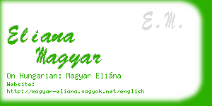 eliana magyar business card